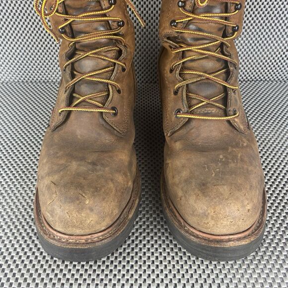 Red Wing Shoes 4420 Logger Boots Mens Size 9 Brown Leather Waterproof Lace Up main image 7